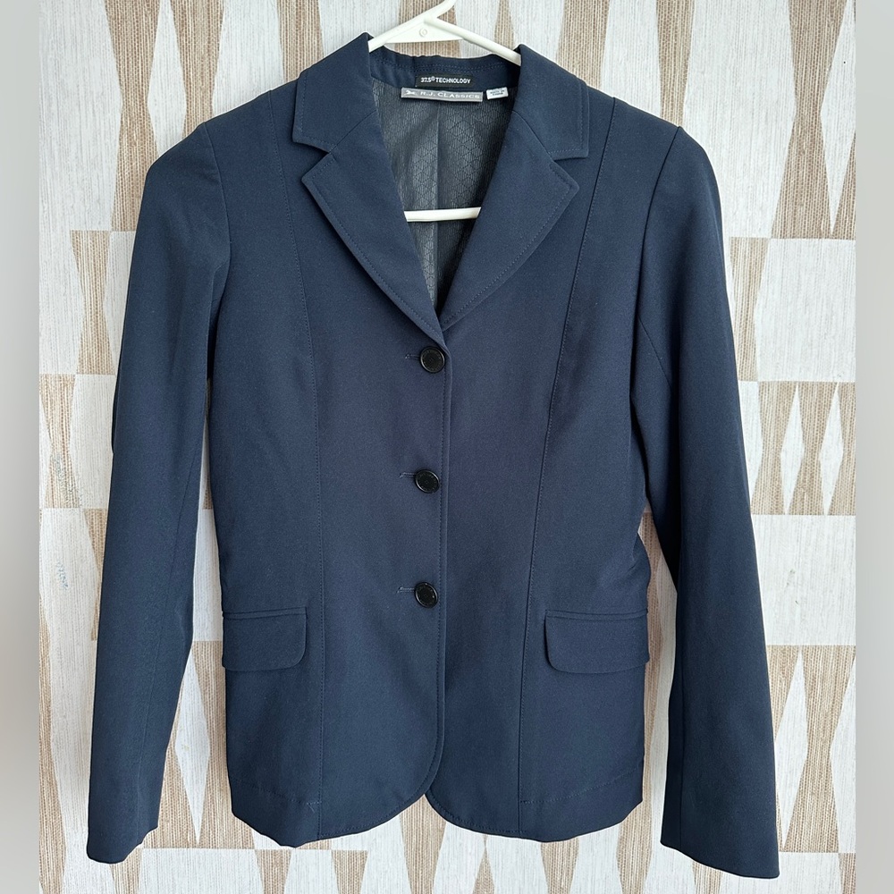 R.J. Classics Girls Skylar JR Horse Show Coat Navy, Sz 12, equestrian hunter
